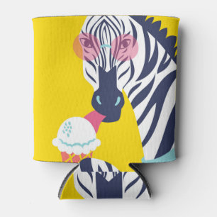 Porta-lata Rico Zebra: Óculos-Sol Rosa Vintage.