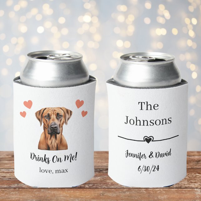 Porta-lata Ridgeback Pet Weding Fresco Rhodesian (Criador carregado)
