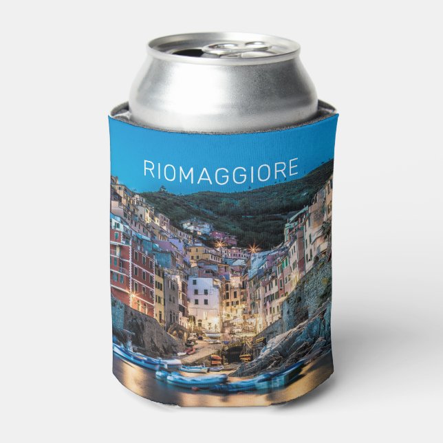 Porta-lata Riomaggiore Cinque Terre La Spezia Itália Panorama (Can Front)