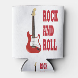 Porta-lata rock and roll guitarra electrica roja