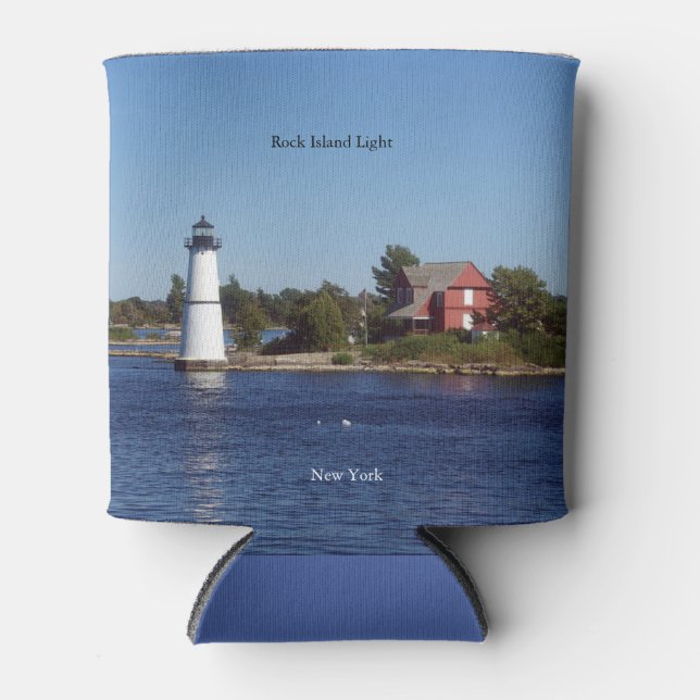 Porta-lata Rock Island Light pode resfriar (Frente)