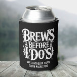 Porta-lata Rock N' Roll do Partido Bachelor Personalizado de<br><div class="desc">Agite a festa! Essa festa de solteiro de metal pesado pode resfriar é um presente engraçado e personalizado de padrinhos de casamento,  perfeito para noites de cervejaria,  fins de semana de solteiro e bebidas frias no convés:</div>