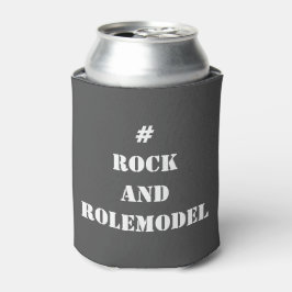 Porta-lata #RockandRolemodel - White Editable.