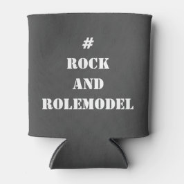 Porta-lata #RockandRolemodel - White Editable.