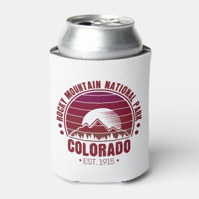 Porta-lata Rocky Mountain National Park Colorado Retro (Can Front)