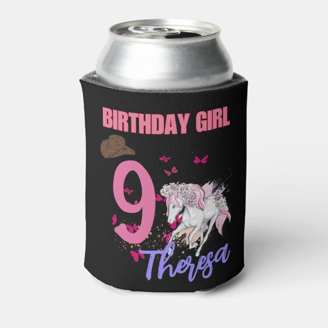 Porta-lata Rodeo Horses Pony Flowers Festa de aniversário Gir (Can Back)