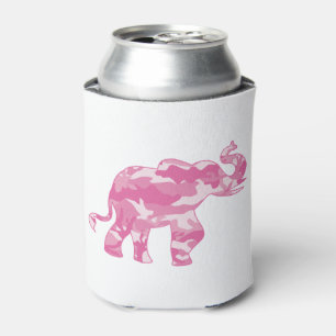 Porta-lata Rosa-Camoflauge-Elefante