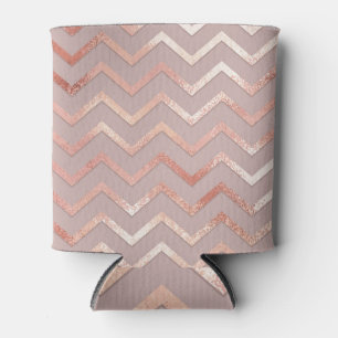 Porta-lata Rosa dourado: padrão de safra elegante.