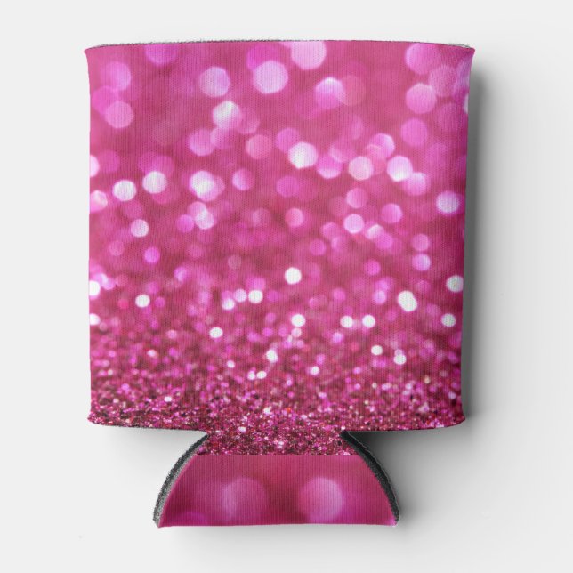 Porta-lata Rosa Escuro: Abstrato elegante. (Frente)