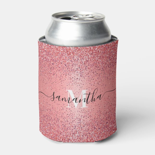 Porta-lata Rosa Gold Foil Glitter (Can Front)