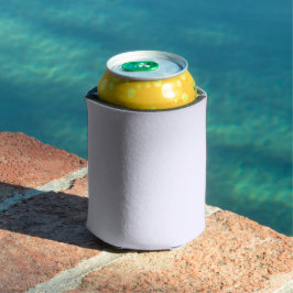 Porta-lata Rosa Lavanda Suave Cor Sólida Pastel Branco Pálido