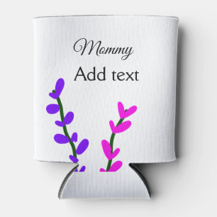 Porta-lata Rosa lilás lavanda mamãe dia das mães presente