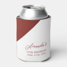 Rosa moderno Dourado de Cobre Glitter Doce 16 Aniv