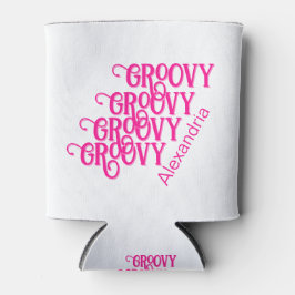 Porta-lata Rosa quente personalizada