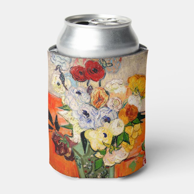 Porta-lata Rosas e Anêmonas de Van Gogh (Can Front)