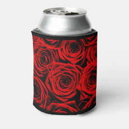 Porta-lata Rosas vermelhas vermelhas