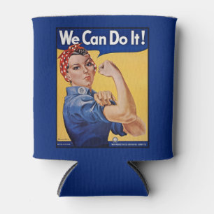 Porta-lata Rosie the Riveter: Forte Empoderamento feminino