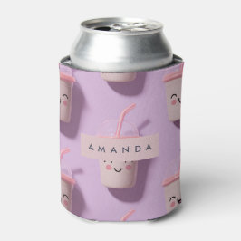 Porta-lata Rostos de Taça Smoothie de Kawaii Pastel Cute Pers