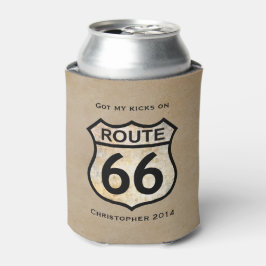 Porta-lata Rota 66 (personalizável)