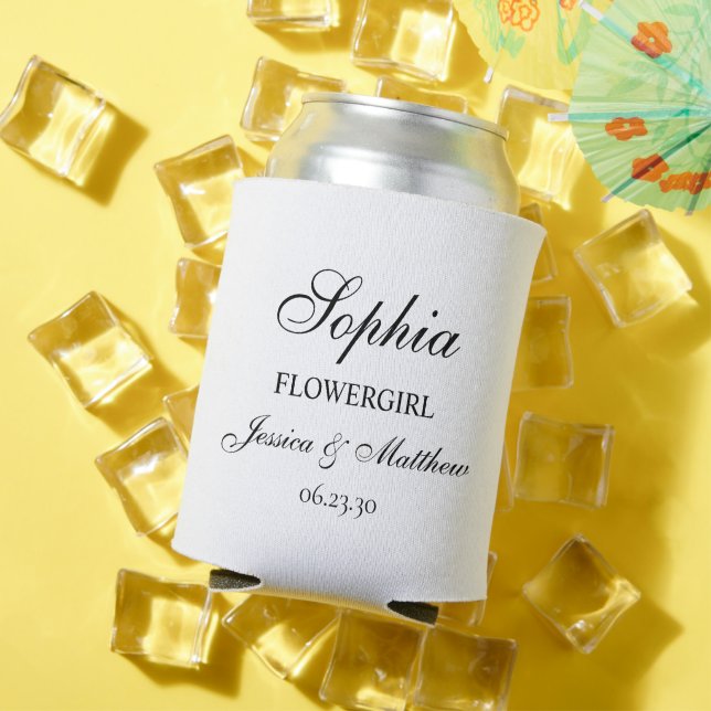 Porta-lata Roteiro de Menina de Flores Personalizado (Verão in situ)