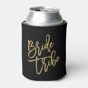 Porta-lata Roteiro Dourado do brilho do tribo da noiva