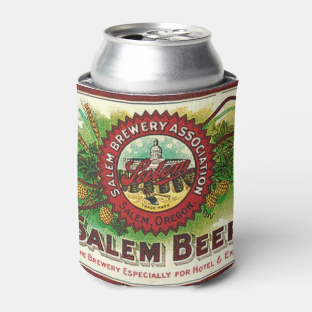 Porta-lata Rótulo da cerveja Vintage Salem (Can Front)