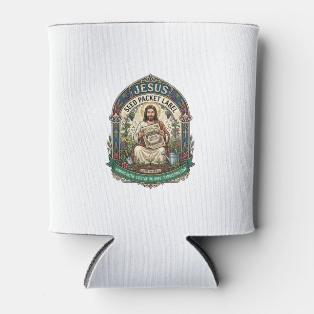 Porta-lata Rótulo de Pacote de Sementes Jesus Pacote de Semen (Frente)