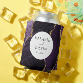 Porta-lata Roupa De Casamento De Pedra De Agato Roxo