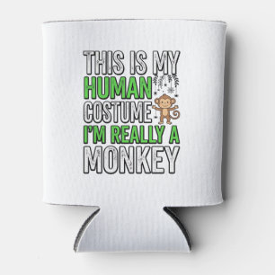 Porta-lata Roupa de Humano de Macaco Engraçado Design de Cami