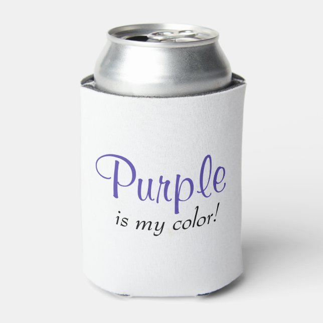 Porta-lata Roxo É Minha Cor Bonito (Can Front)