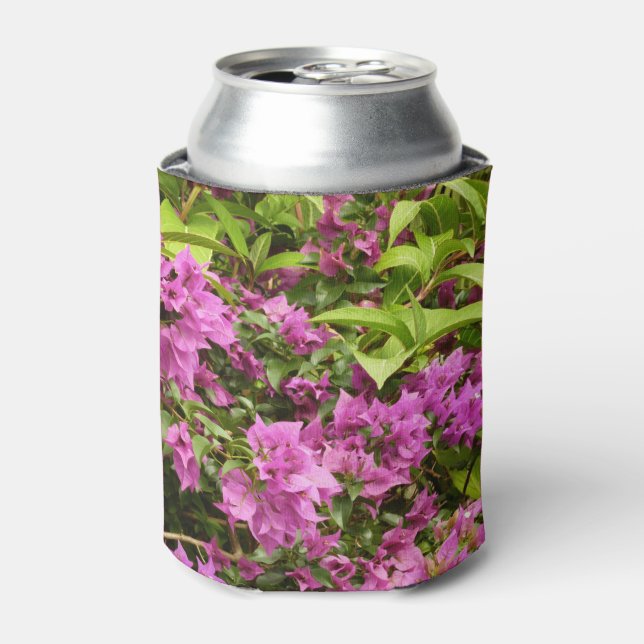 Porta-lata Roxo Tropical de Bougainvillea Floral (Can Front)