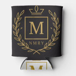 Porta-lata "Royal NMKY Emblem – Monogram M Crest Design"