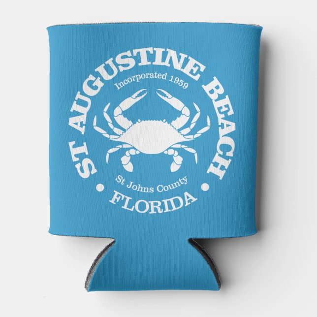Porta-lata Rua Augustine Beach (caranguejo) (Frente)