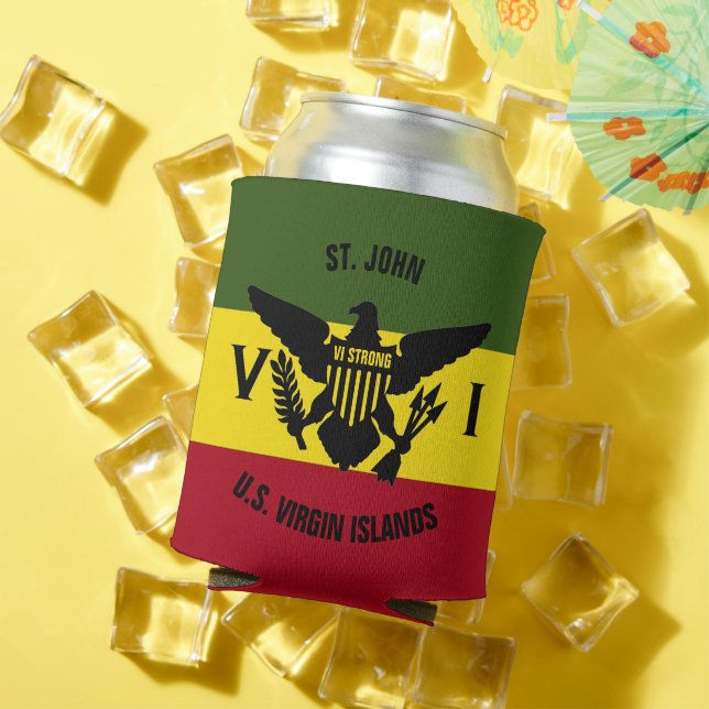 Porta-lata RUA de Sinalizador das Ilhas Virgens dos EUA. John (Verão in situ)