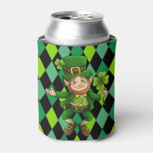 Rua do dia de Patrick Leprechaun Green Clover