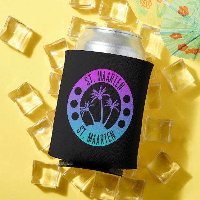 Porta-lata Rua. Gradiente Azul Maarten Sint Martin (Verão in situ)