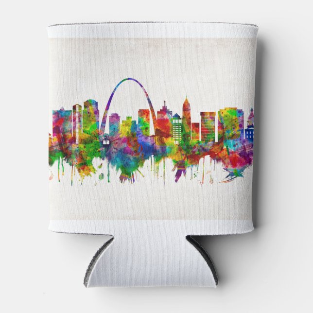 Porta-lata Rua Louis Missouri Skyline (Frente)