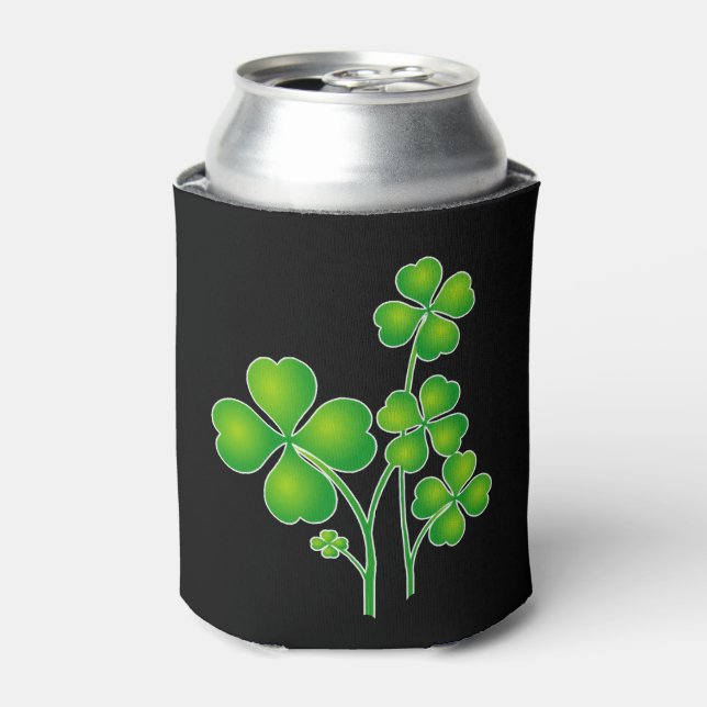 Porta-lata Rua, Patrick's Day Clover + suas ideias (Can Front)