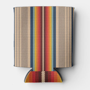Porta-lata Rug Mexicano: Stripes Coloridas Sem Olhos.