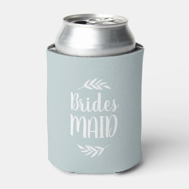 Porta-lata Rustic Branch Bridesmaid | Cores editáveis (Can Front)