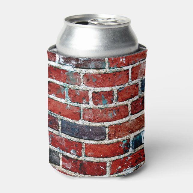 Porta-lata Rustic Brick Wall (Can Front)