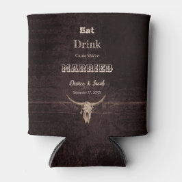 Porta-lata Rustic Brown Comeu Bebida Casada - Caveira Ocident