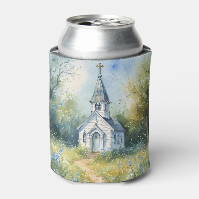 Porta-lata Rustic Church Path in Wildflower Meadow (Can Front)