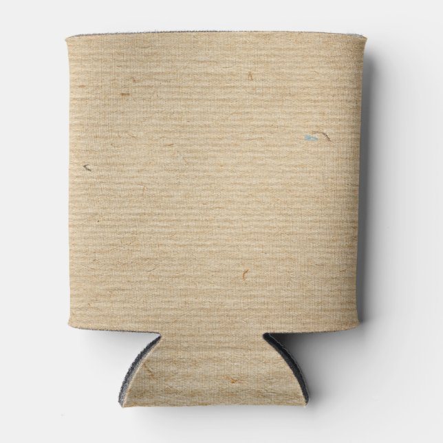 Porta-lata Rustic Kraft Paper: Fundo Texturizado. (Frente)