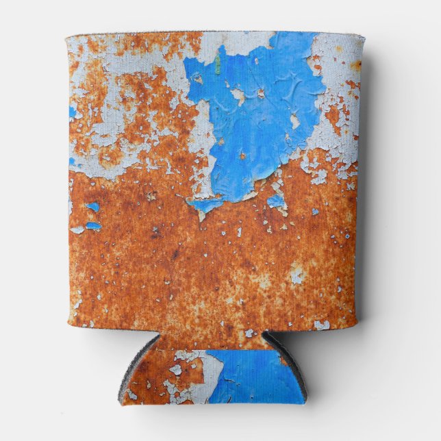 Porta-lata Rusty Metal: Padrão de Texturas Grunge (Frente)