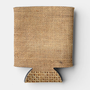 Porta-lata Saco Brown Burlap: Fundo do Véu Texturizado