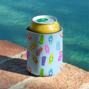 Porta-lata Sacudir Flop Pattern Blue Can Cooler