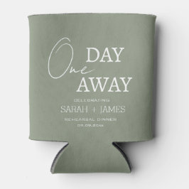 Porta-lata Sage Green Weding One Day Away Janta