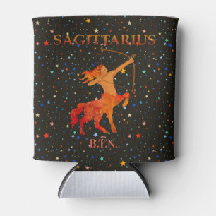 Porta-lata Sagittarius zodiac moderno personalizado