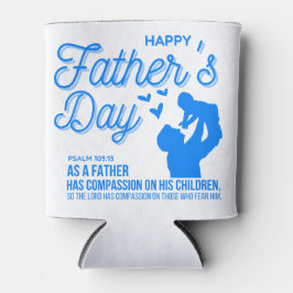 Porta-lata Salmo Dia de os pais Feliz Cristão Azul 103:13